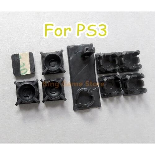 1set 9 in 1 Full set dust plug cover For PS3 slim Screw Rubber Plug Boot Fat Model For PS3 2000 3000 Console