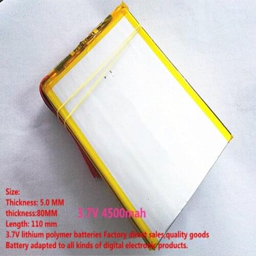 Best battery brand 1PCS free shipping Size 0580115 3.7V 4500mah tablet with Protection Board For PDA Tablet PCs