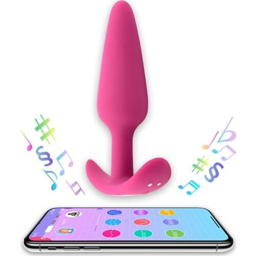 APP Music Control Anal Plug Vibrator Bluetooth Butt Plug Video Remote Control Male Prostate Massage Dildo Pussy Sex Toys for Men