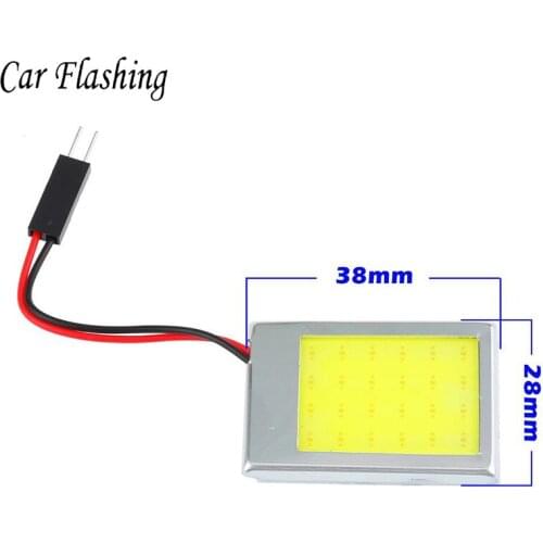 Car Flashing 10 set T10 24 SMD led cob 12V Panel Interior car dome light Festoon bulb Truck Interior License Plate COB LED Lamp