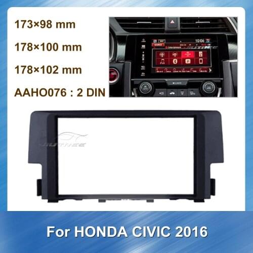 Car Radio audio Fascia For Honda Civic 2016 Car Head Unit Car DVD Player frame Refitting Stereo GPS Navigation Fascia Panel
