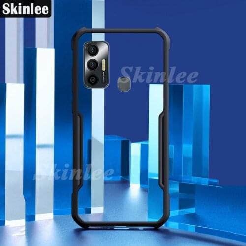 Skinlee For Tecno Spark 7 Case Official Original Shockproof Clear With Soft Frame Airbag Cover For Tecno Spark7 Case
