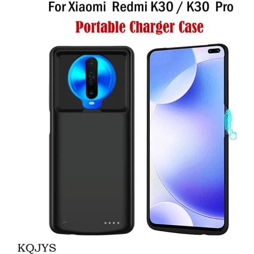 KQJYS 6500mAh Power Bank Charging Cover Case For Redmi K30 Pro Battery Case Portable Battery Charger Cases For Xiaomi Redmi K30