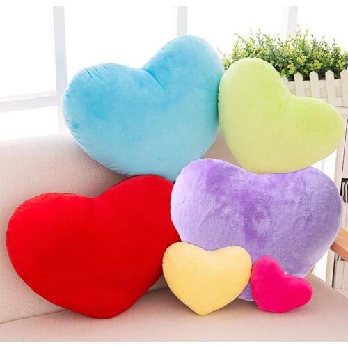 20cm Heart Shape Decorative Throw Pillow PP Cotton Soft Creative Doll Lover Gift