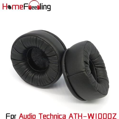 Homefeeling Ear Pads for Audio Technica ATH-W1000Z Headphones Soft Velour Ear Cushions Sheepskin Leather Earpads Replacement