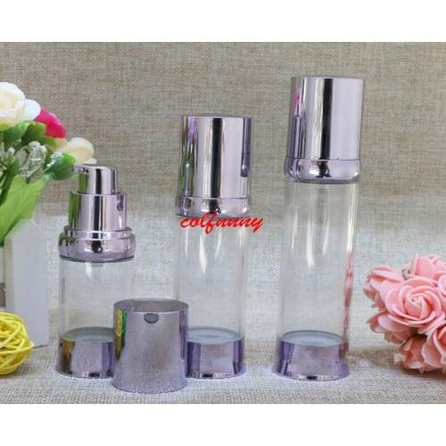 20ML Light purple Airless Pump Bottle, 30ml Cosmetic Essence Lotion Packaging Bottle,50ml Vacuum Lotion Pump Bottle F050206