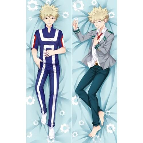 Hot Boku No My Hero Academia Bakugou Katsuki Cosplay Dakimakura Pillow Case Hugging Body Gift Prop