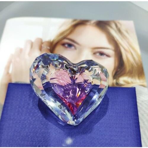 Crystal Lover Heart Figurines Car Ornament Wedding Gift Interior,Lady Favorite Gift ovely charm