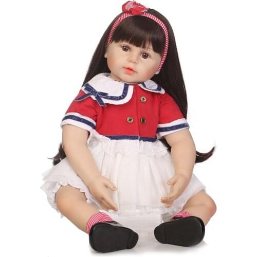 NPKCOLLECTION Silicone Reborn Boneca Realista Fashion Baby Dolls with Soft Real Touch Baby Reborn Children Playmate and Toys