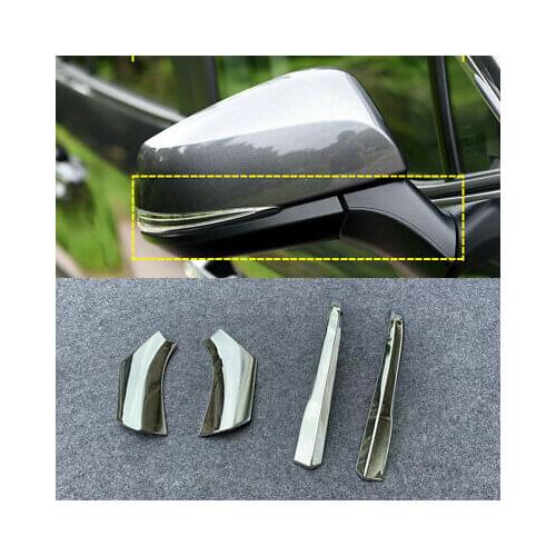 LHD Chrome Rearview Side Mirror Stripe Cover Trim 4pcs For Toyota RAV4 2019-2020
