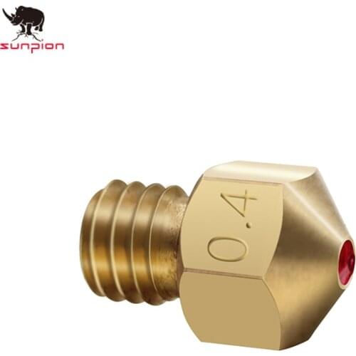 MK8 Ruby Nozzle 1.75mm Nozzles 0.4mm High Temperature Ruby MK8 Nozzle For PETG ABS PET PEEK NYLON PRUSA I3 ENDER CR10 Hotend