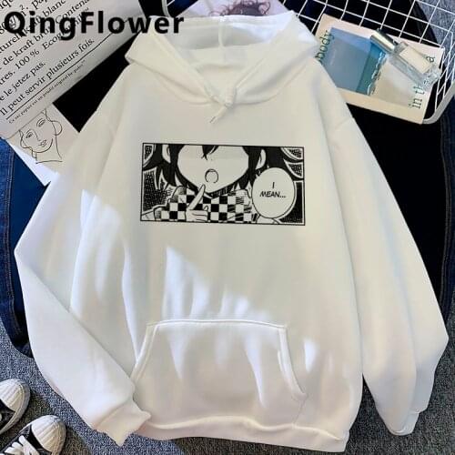 Danganronpa Monokuma Mikan Tsumiki hoodies male printed grunge anime men sweatshirts hoddies hip hop