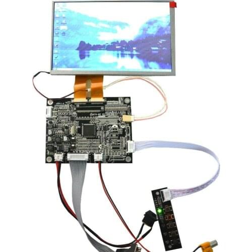 New Hot Sell VGA AV KYV N2 V2 Controller Board Plus 7 inch TFT 800x480 AT070TN84 V.1 2x30 Pin LCD Screen Panel
