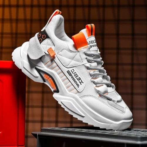 2021 New Arrival Men Casual Shoes Non-slip Wear-resistant Shoes Outdoor Light Shoes Color Matching Breathable Shoes Breathable