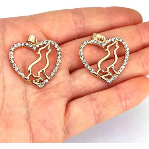 50 pcs dog mom paw claws heart pendant charm love charms gift for women man Accessories
