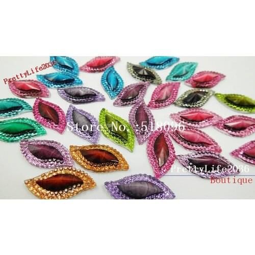 RESIN Charms,Mixed 6-8 Colors,S Shape 12x23mm,Sew On Rhinestones For Sewing Artware Strass Crystal Stones and Crystals dress