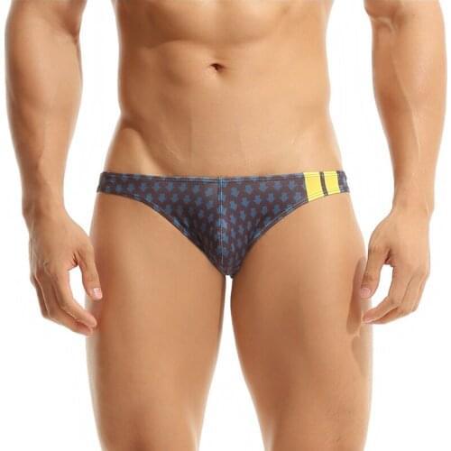 SEOBEAN Men Bikini Briefs Underwear letter Breathable Comfortable Underpants Quick Dry Male Briefs