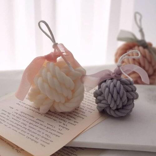 Woolen Ball Candle Mold Korean Style Diy Art Aromatherapy Silicone Mold Design Handmade Resin Soap Mold Candle Making