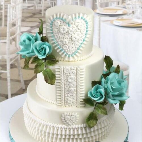 Ruffle Silicone Molds Fondant Cake Decorating Tools Sugarcrafts Chocolate Baking Tools For Cakes Gumpaste Mold