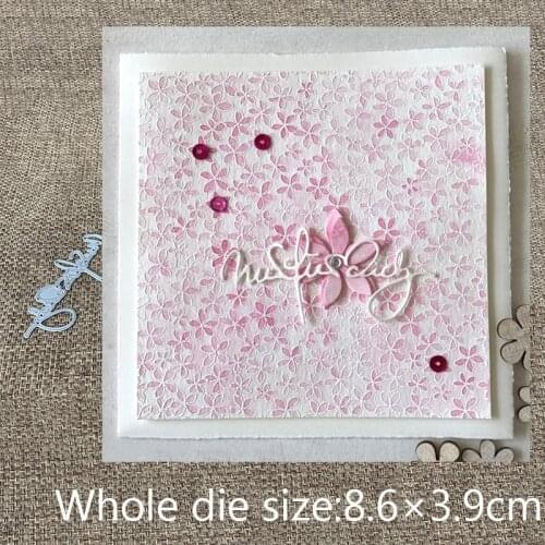 New Design Craft Metal Cutting Die cut die German just for you letter scrapbooking Album Paper Card Craft Embossing die cuts