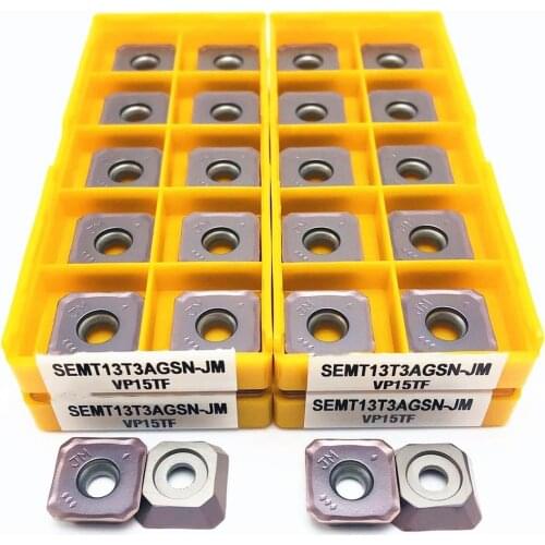 Lathe tool SEMT13T3AGSN JM VP15TF / UE6020 carbide insert milling cutter CNC tool end milling tool SEMT 13T3 turning tool