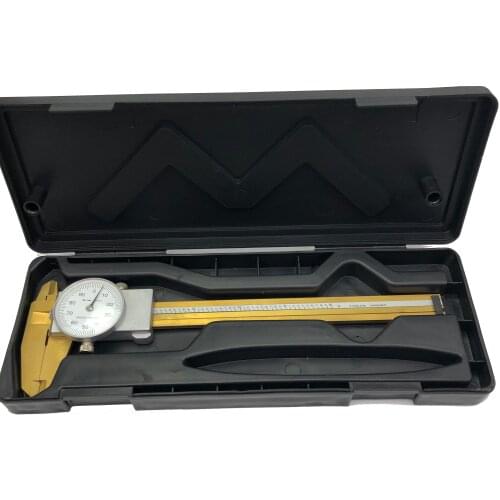 High precision stainless steel double needle 150mm 6inch 0.001" dial vernier caliper dial gauge thickness Measuring Tools