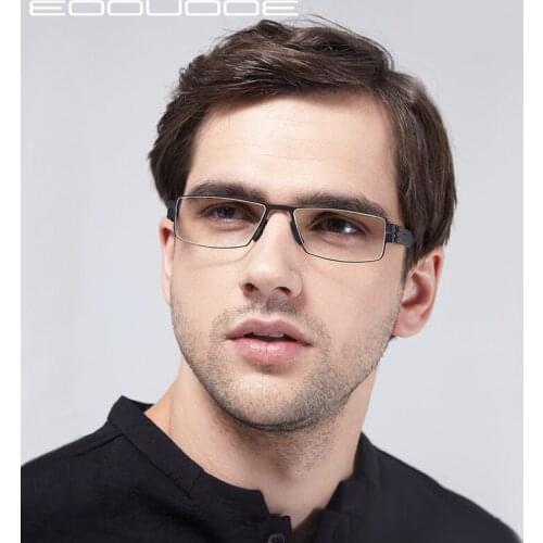 High Quality Titanium Alloy Optical Frame Mens IP Plating Ultra light free Welding glasses Prescription Optical Glasses frame