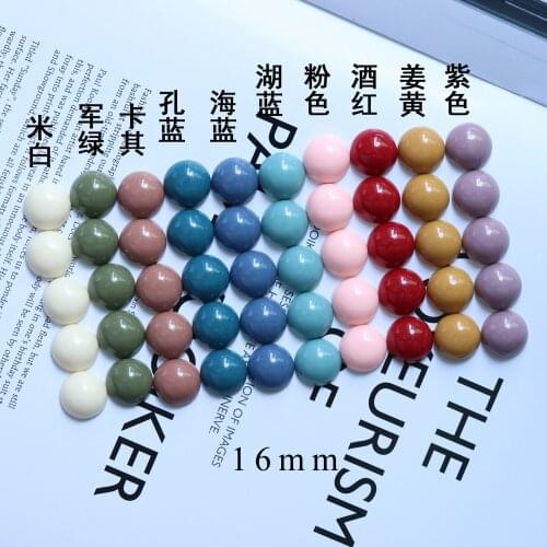 10pcs/Lot 16mm Diy Handmade Oil Plastic Charms Design for Jewelry Making Earring Bracelet or Necklace