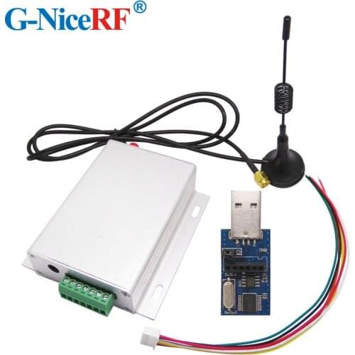 2PCS SV6300 3W 433mhz RS485 Long Range Uart RF Module+2PCS Sucker Antennas +2PCS USB to RS485 Board+2PCS Power Supply Adapter