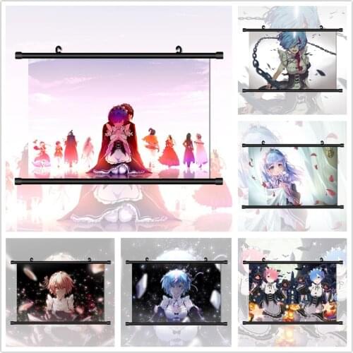 5D Diamond Painting Anime Poster Re Zero Kara Hajimeru Diamond Painting Diamond Inlaid DIY Diamond Embroidery Cross Stitch Mosa