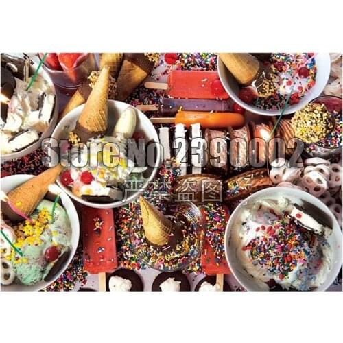 DIY Diamond Painting Ice Cream Party Diamond Embroidery Full Rhinestone Candy & Treat Diamond Mosaic Cross Stitch Decor Crafts