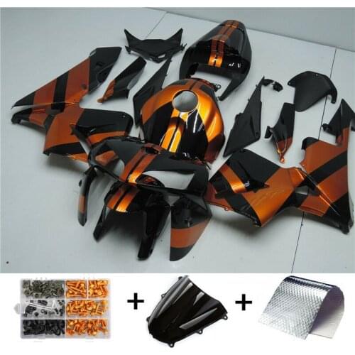 Artudatech Motorcycle ABS Injection Mold Bodywork Fairing Kit For Honda CBR600RR 2005 2006 F5 Red Gold