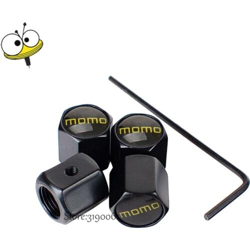 Car Styling Wheel Tire Valve Stem Caps Rim Sticker For MOMO logo For Dodge Jeep Cherokee Hyundai Corolla Renault BMW Benz Opel