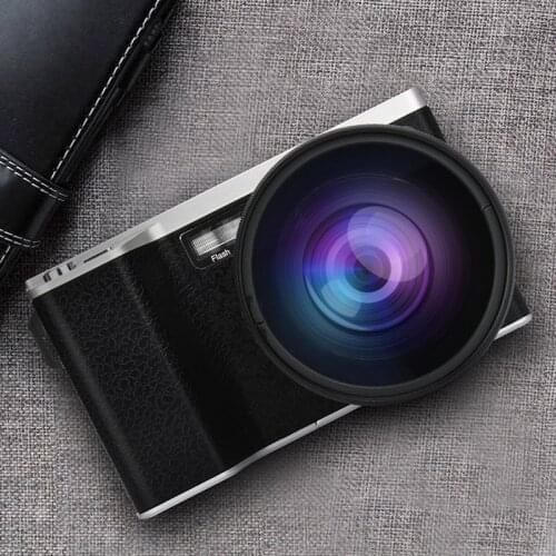 Digital Camera 4 Inch Ultra High Definition 24MP 1080P 12X Optical Zoom Micro Single Camera IPS Touch Screen SLR Camera