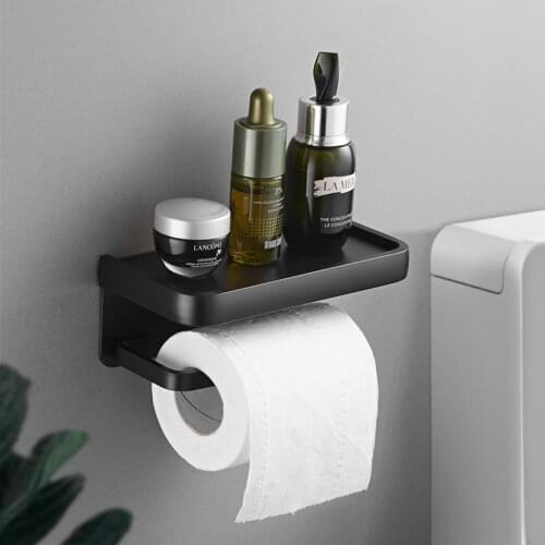 Bathroom a Toilet Paper Holder Roll Stand Tissue Box Toilet Toilet Paper Storage Rack Toilet Phone Holder Punch-Free