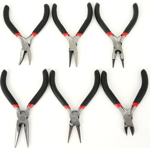 Length 11-13cm Black Handle Roll Pin Jewelry Bibs Shackles Nippers DIY Jewelry Tools