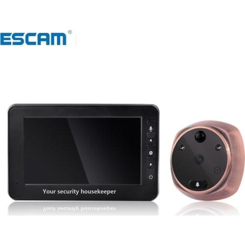 ESCAM 4.3 Inch 3MP Door Intercom Peephole Viewer Motion Detection Video Door Phone