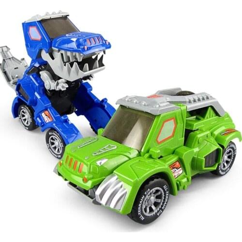 Deformation Electric Dinosour Car Mini Dinosaur Dino Transformation LED Light Wheel Jurassic Park Toy