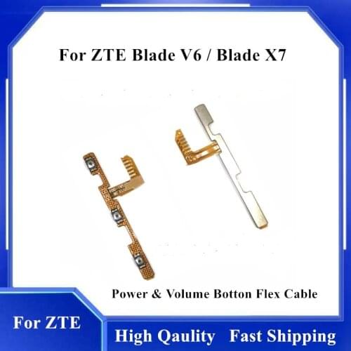 For ZTE Blade V6 Blade X7 Power Volume Button on/off Key Flex Cable Side Key Button Flex Cable Cellphone Parts Replacement