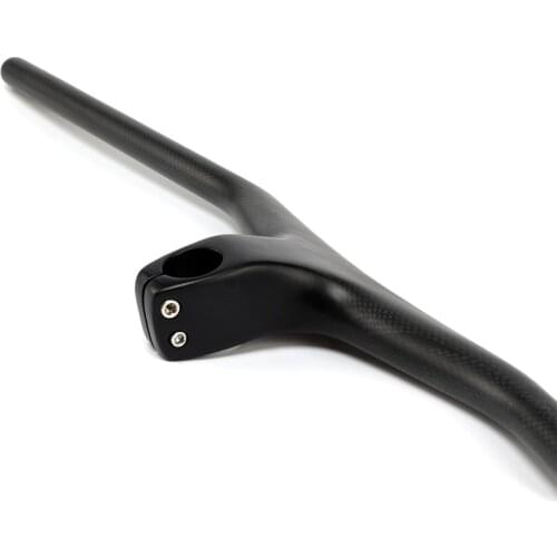 Mountain bicycle integrated handlebar 17 degree 3k bicycle drop bar