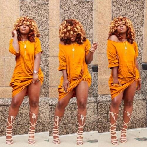 Hirigin Summer Casual Solid Women Dresses Fashion Short Sleeve Long Design Plus Size Tee Shirt Ladies Dress Plus Size