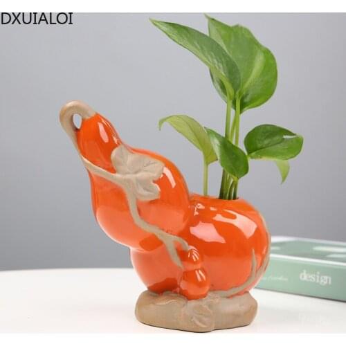 Creative green radish hydroponic vase utensils flowers vases water plants flower pots container desktop decoration ornaments