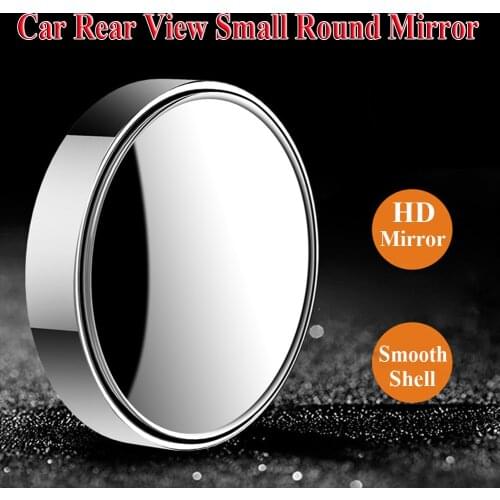 2pcs Blind Spot Mirror 2" Round Car Convex Mirror 360 Degree Adjustable Wide Angle Fogless Rear View Mirror Self Adhesive