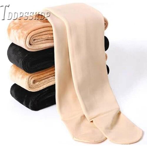 2019 New Fashion Womens Warm Leggings High Waist Thick Lining With Fluff Stretchy Pants