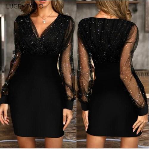 Lugentolo Summer Dresses With Sleeves