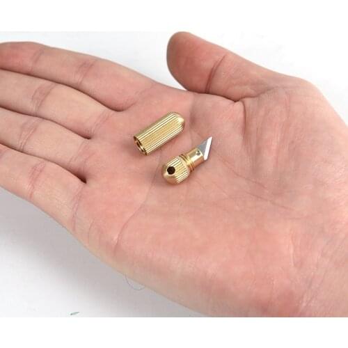Stainless Steel Multi-function EDC Portable Mini Key Ring Pendant Cutting Tool Capsule Knife