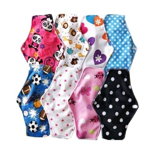 Reusable Washable Bamboo Cloth Pads For Women And Girl, Menstrual Sanitary Maternity Mama Pad Free Shipping 20pcs/lots