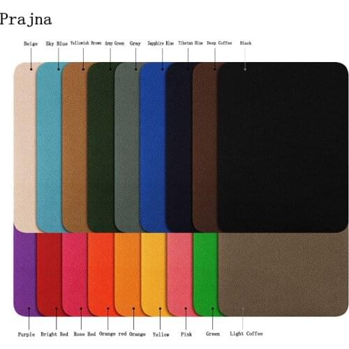 Prajna Square Iron On Patches Denim Cloth Stickers DIY Repairing Knee Jacket T-shirts Clothing Accessories 18 Colors Available