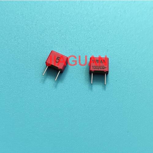 20PCS NEW RED WIMA FKP2 1nF/630V 102/630V 1000P PCM5 Audio hot sale FKP-2 102 1NF 0.001UF 1000PF 630V