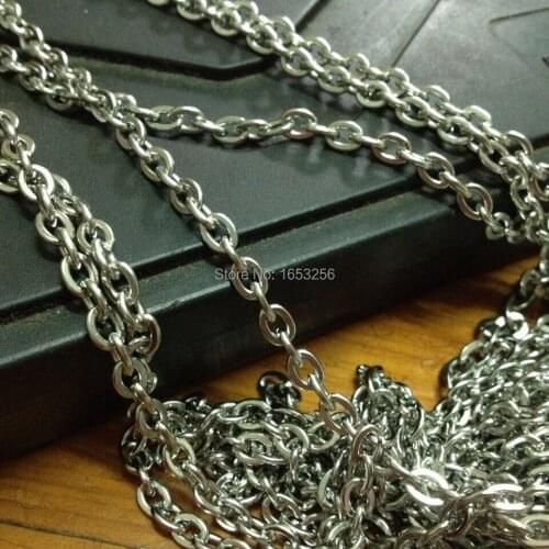 2015 New Style 10 Meter 4.5mm wide Stainless Steel Oval Chain Jewelry Finding /Marking Chain For DIY Necklace Bracelet